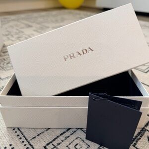 Prada Cream Textured (empty) Box with tag